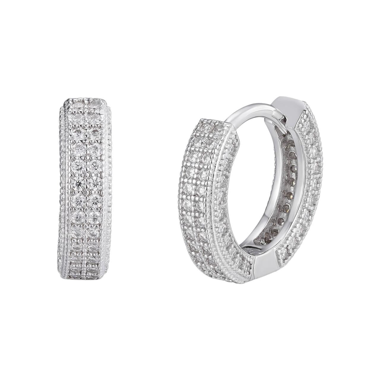 Heidi Huggies | Moissanite Accent Huggies