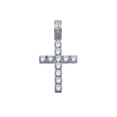 The Grace Pendant | Moissanite Cross Necklace