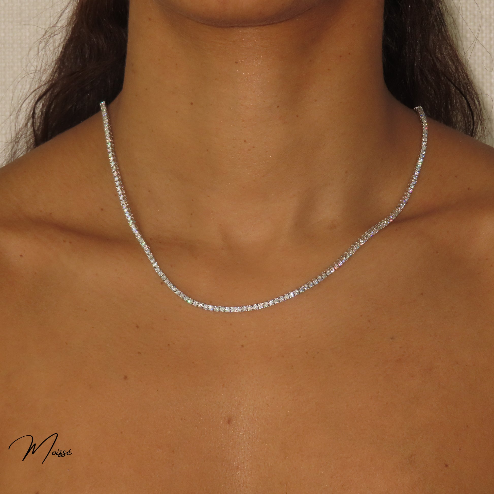 Elle Tennis Necklace | Moissanite Tennis Necklace