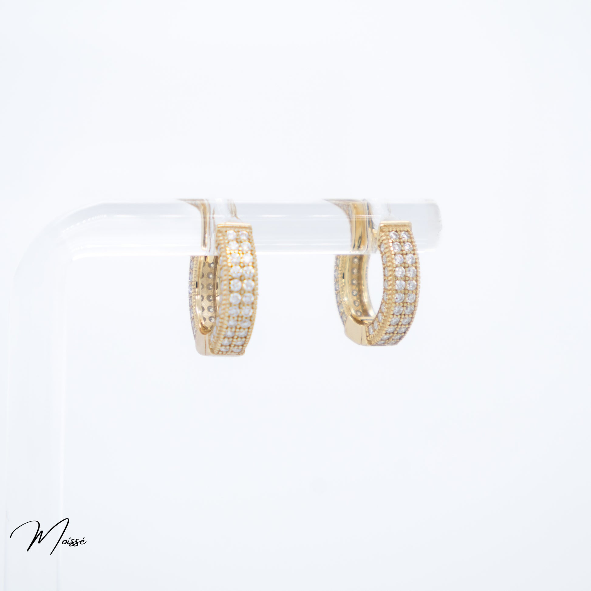 Heidi Huggies | Moissanite Accent Huggies