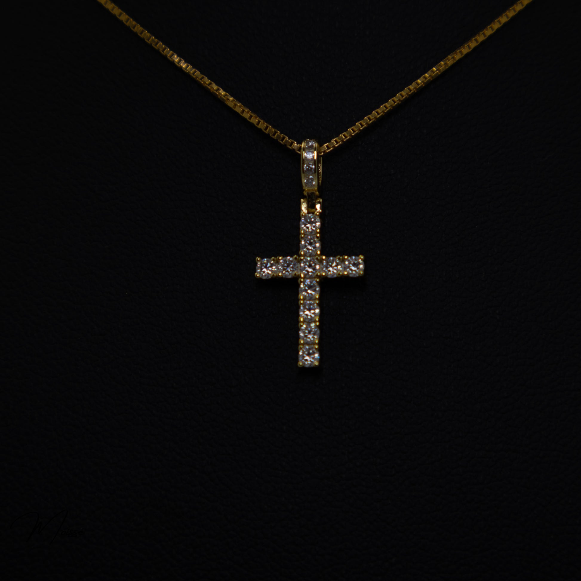 The Grace Pendant | Moissanite Cross Necklace